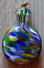 Flasche Schnupftabak Schnupftabakflasche mit Verschluß Kristallglas alt No. 1