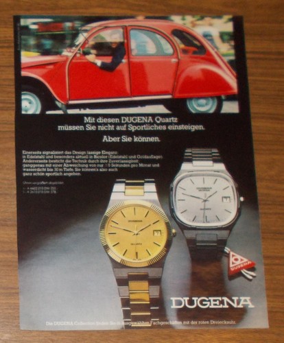 Seltene werbung vintage dugena - vintage,