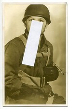 Repro Portrait Fallschirmjäger Paratrooper Gurtzeug Knochensack