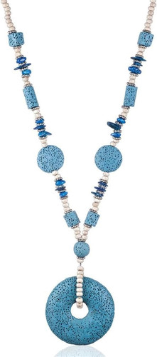 Damen halskette unisex - damen-halskette,, blau