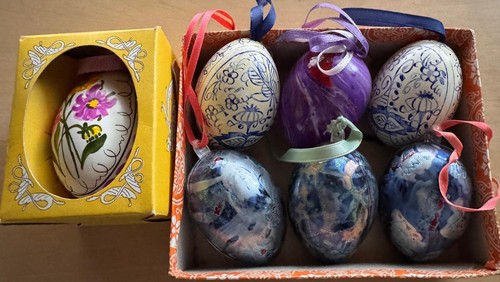 Ostereier sammlung bunt - ostereier,