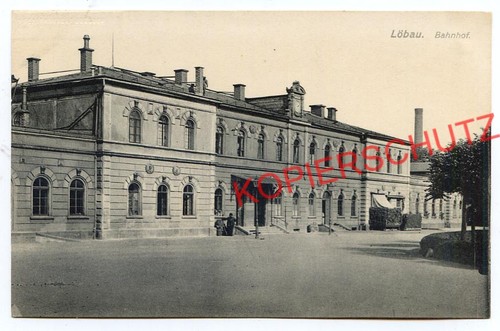 1910 löbau bahnhof - ak, *
