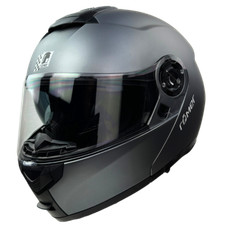 Römer RR20771 Klapphelm Titanium Matt mit Sonnenvisier- Motorradklapphelm XS-XXL