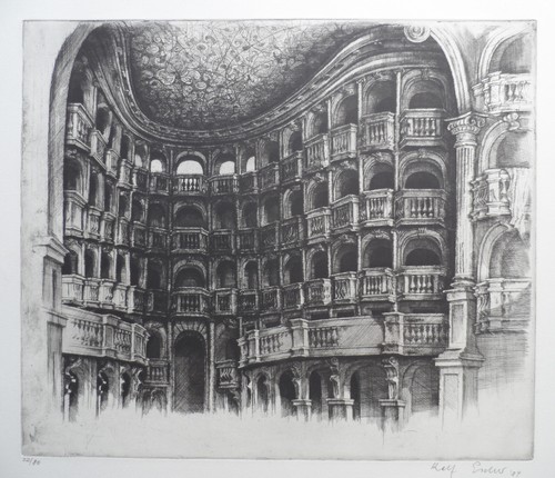 Rolf escher orig radierung - rolf, orig.