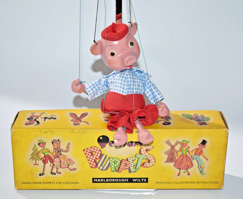 Vintage pelham puppe pinky pig - pelham,