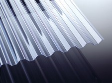 Lichtplatte Trapez PVC - klar - 70/18 - 1,2mm - Wellplatten - Spundwandplatten