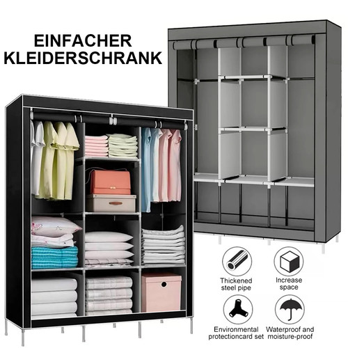 Kleiderschrank stoffschrank - kleiderschrank,