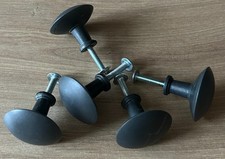 Ikea Hedra für Hemnes Möbelknopf Möbelgriff Metall Anthrazit Rund Ø 3 cm