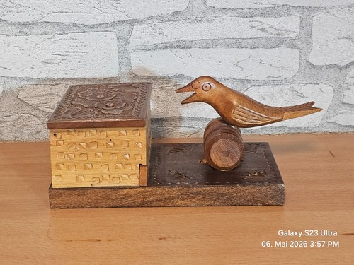 Vintage zigarettenspender holz - zigarettenspender,