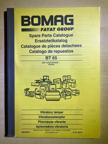 Bomag bt65 ersatzteilliste - bt65,