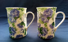 Retsch Arzberg 2 Kaffeetassen Kaffeebecher Mug Kaffee Tee blaue Rosen