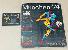 PANINI WELTCUP 74 AUFKLEBER ALBUM ~ MÜNCHEN 1974 ~ 100 % KOMPLETT + AUFKLEBERPACKUNG