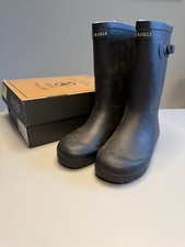 AIGLE WOODY POP FUR MARINE GUMMISTIEFEL FÜR KINDER GR.33 EUR DUNKELBLAU