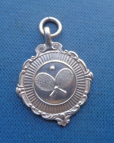 Silber tischtennis medaille - silber,