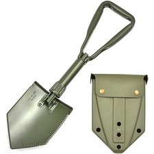 Original Bundeswehr Klappspaten + Tasche BW Spaten Dreifachspaten TL Feldspaten