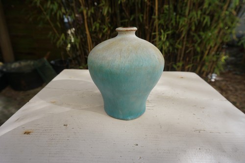 Vase studiokeramik türkis - vase,