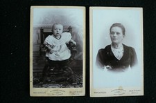 CDV: 2 alte FOTOs [6,5x10,5]