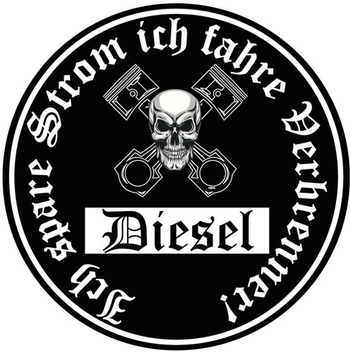 Auto aufkleber ich - spare, strom