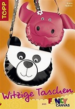 Witzige Taschen nähen: Fancy Canvas DIY Nilpferd Krokodil Dino Buch