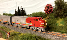 Märklin 3060 4060 4063 EMD F7 Santa Fe  in OVP Dreifachtraktion Metall neuwertig