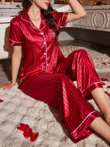 Luxenights satin gestreifter - satin,