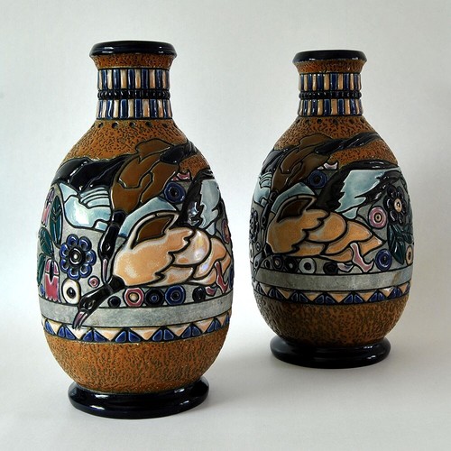 Paar amphora vasen - paar,