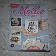 Mollie Makes 24/2016 Smiley-Hocker Stick-Reh Handlettering Tunesisch Häkeln DIY