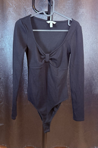 Damen body langarm schwarz - schwarz, gr