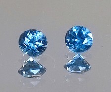 2 Saphire blau Ceylon natur