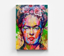 Frida Kahlo Porträt Leinwandbild Ikone Wandbilder Art Hochwertiger Kunstdruck