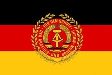 Fahne Flagge DDR NVA Truppenfahne 60 x 90 cm Bootsflagge Premiumqualität