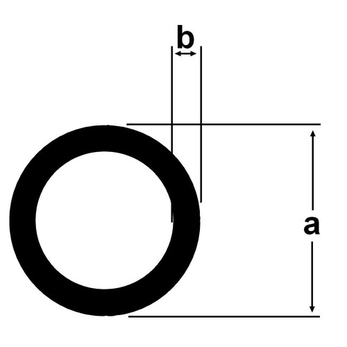 Alu rundrohr 10x1mm aluprofil - alu,