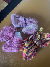 3x Handgestrickte