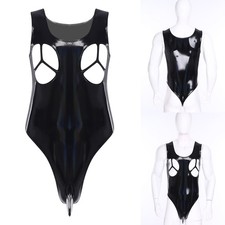 Herren wetlook catsuit - herren,
