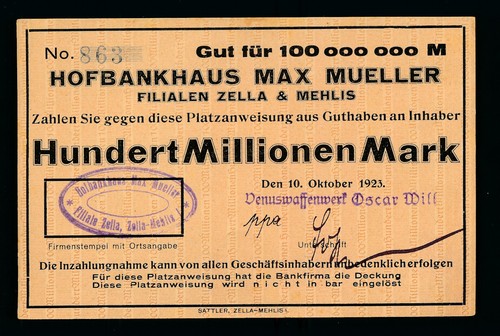 Zella mehlis 100 millionen - mehlis,