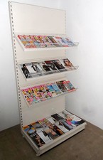 Zeitungsregal 1m Zeitschriftenregale weiss 9001 Regal Zeitung Tego/Vendox/Eden