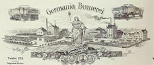 Germania-Brauerei F. Dieninghoff AG Münster histor. Aktie 1928 Bier / Kiepenkerl