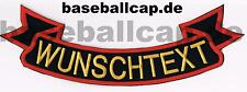 Rückenpatch Rückenaufnäher Wunschtext Colour Aufnäher Embleme BIKER MOTORRAD 23