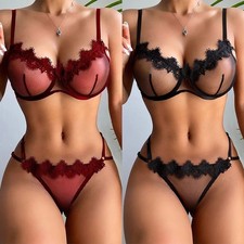 Spitzen BH Tanga Set