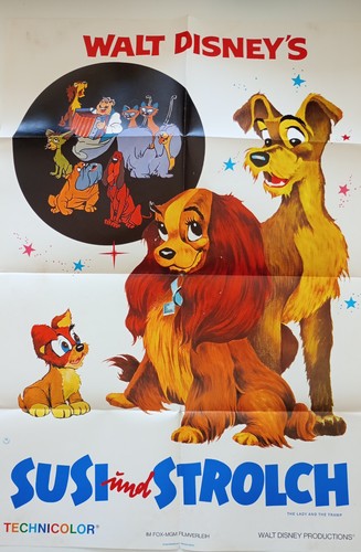 Filmplakat susi und strolch - und,