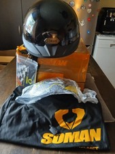 Halbhelme Motorradhelm Halbschalenhelm ECE Genehmigt Brain-Cap Offenem Helm XXXL