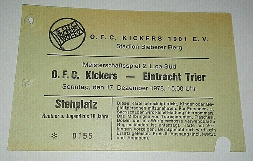 Ticket 78 kickers - ticket, 17.12.78