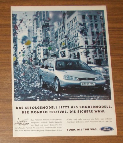 Seltene werbung ford mondeo - seltene,
