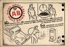 Ak Werbung, Allgemeine Brennmaterial Ergona, Koks, Kohle, Brikett - 4876898