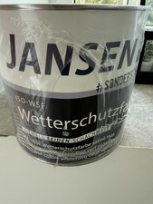 5 Liter Jansen ISO-WSF Wetterschutzfarbe seidenmatt außen Innen Holz Metall