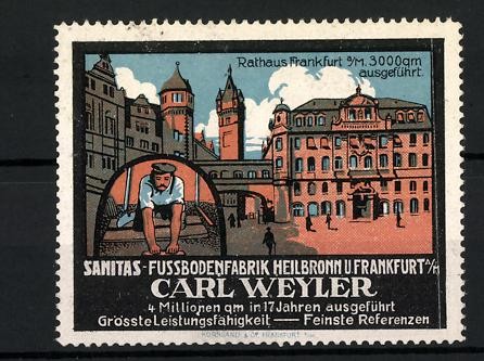 Reklamemarke frankfurt m - reklamemarke,