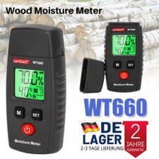 LCD Feuchtigkeitsmesser Messgerät Holz Mauer Wand Bau Feuchte Messen Messer DE