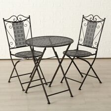 Gartenset bestehend aus Tisch und 2 Stühlen aus Metall