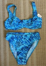 NEU: EXOTISCH TROPIC HAWAII FEELINGS BÜGEL BIKINI 34 B 36 B türkis blau *622529