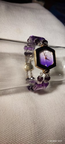 Amethyst uhr facettiert - uhr,,